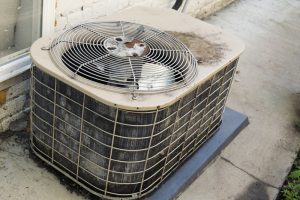 Old air conditioner unit in need of updating