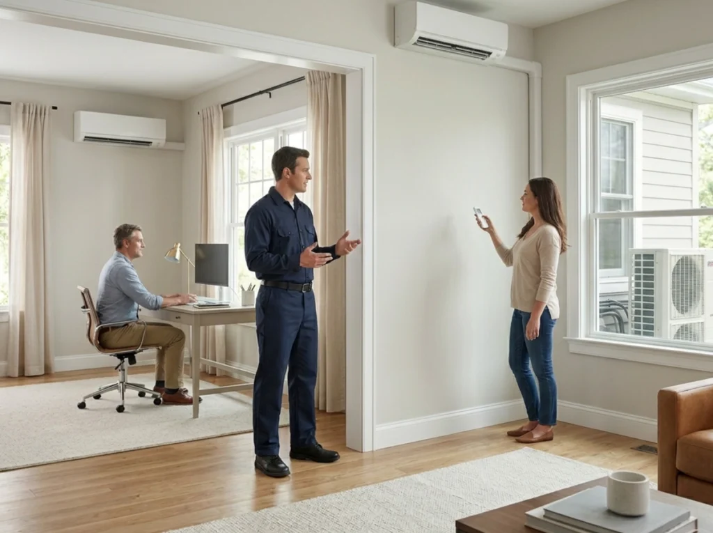 Springfield homeowners using ductless mini-splits for personalized room comfort